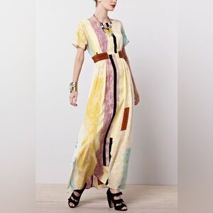 Anthropologie Penelope Dress, 100% silk, with slip